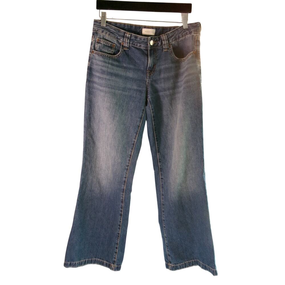 PacSun Charlie Baggy Boot Jeans Womens 26 Blue Mid Rise Flare Bootcut Y2K